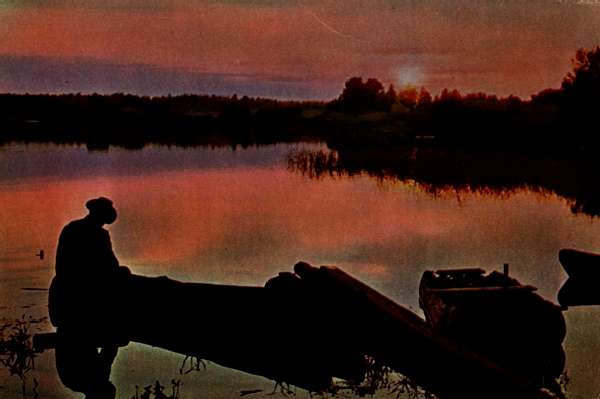 Ночная рыбалка в СССР.